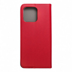 Motorola Moto E15 Portefeuilles Smart Case Book Rouge