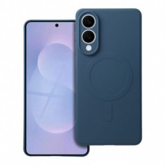 Samsung Galaxy S25 Edge Coque Silicone Mag Cover MagSAFE  Bleu