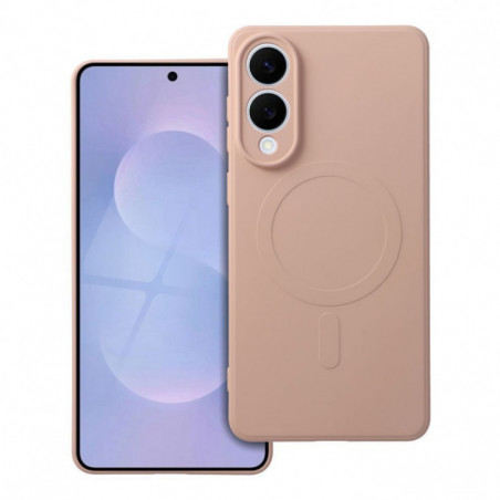Samsung Galaxy S25 Edge Coque Silicone Mag Cover MagSAFE  Rose