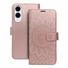 Samsung Galaxy S25 Edge Portefeuilles MEZZO Book Or rose
