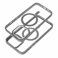 Samsung Galaxy A17 Coque Color Edge Mag MagSAFE  Gris titane