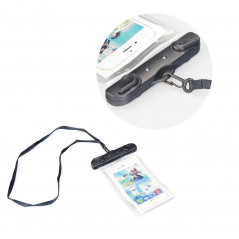 Sac étanche pour téléphone avec fermeture en plastique – blanc