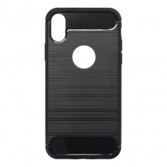 Apple iPhone 12 Coque Carbon Élégant Noir