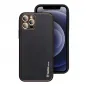 Apple iPhone 12 Pro Coque Leather Noir