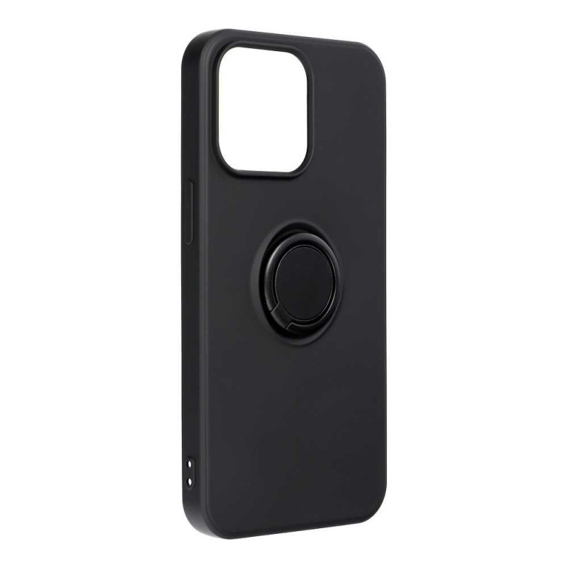 Apple iPhone 13 Pro Coque Silicone ring Noir